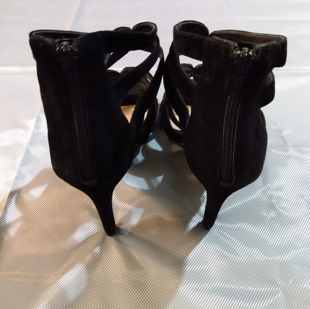 Gianni Bini Black Strappy Heels NWOT - Picture 2 of 5